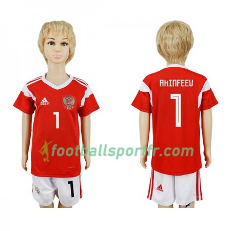 Tenue Russie Akinfeev 1 Enfant Domicile Coupe du monde 2018 Maillot de Foot